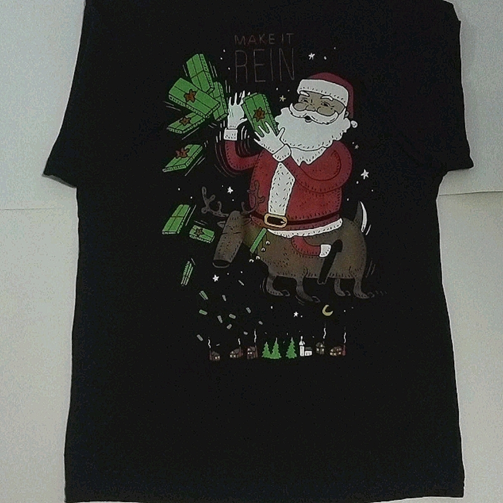 Funny "make it rein" Christmas T-Shirt